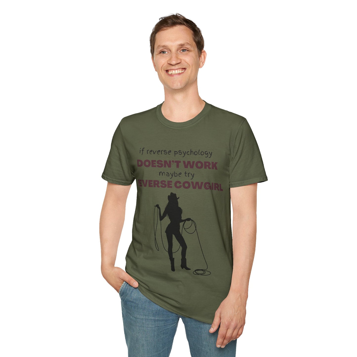 Reverse Cowgirl Funny Tee Soft Style