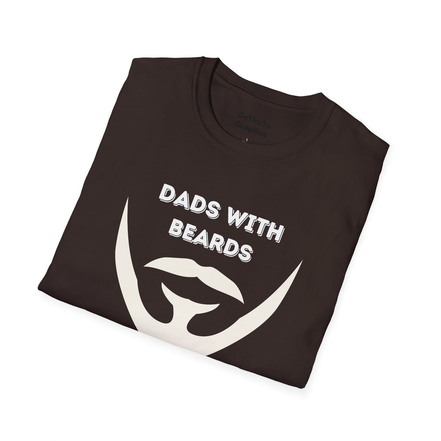Dads with Beards T-Shirt | Funny Gift for Bearded Dads | Unisex Softstyle Tee