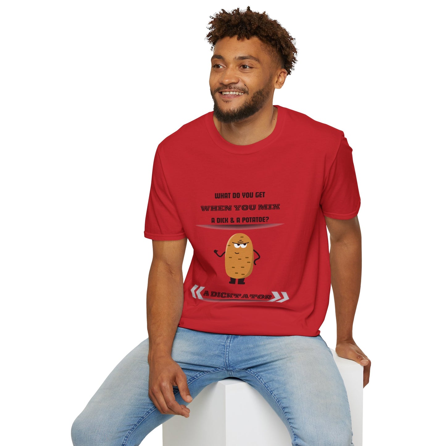 Dic-Tator T-Shirt: Hilarious Punny Design for Potato and Wordplay Lovers