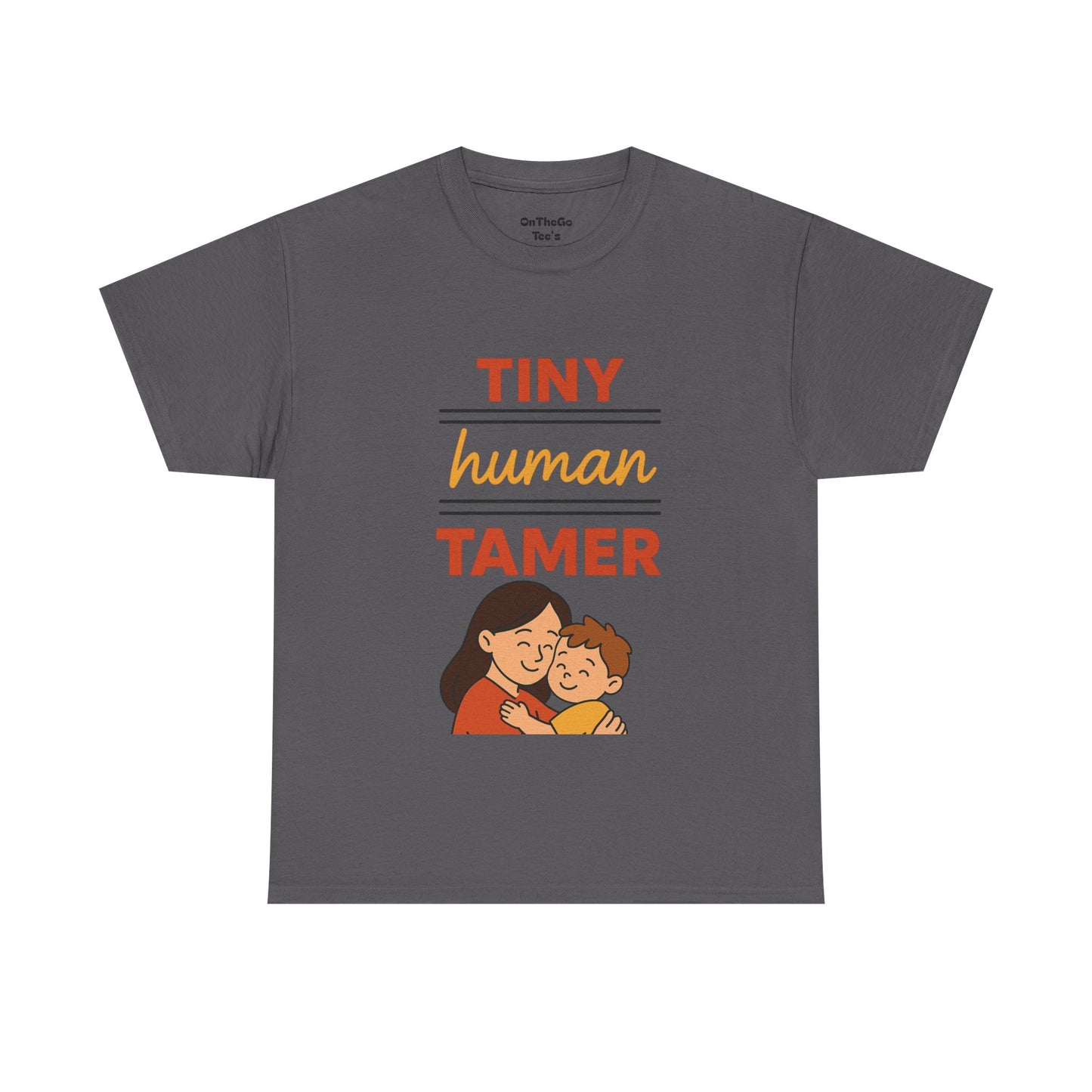 Tiny Human Tamer Unisex Heavy Cotton Tee - Cute Parenting and caregiver gift