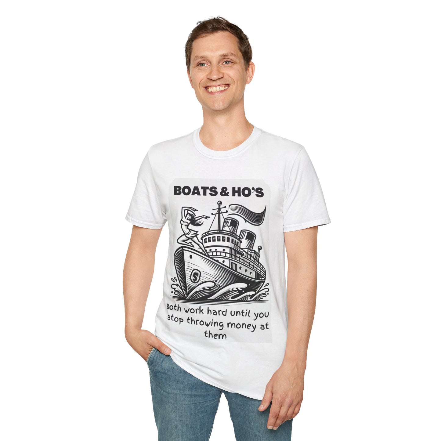 Boats and Ho's Funny T Shirt Soft Style