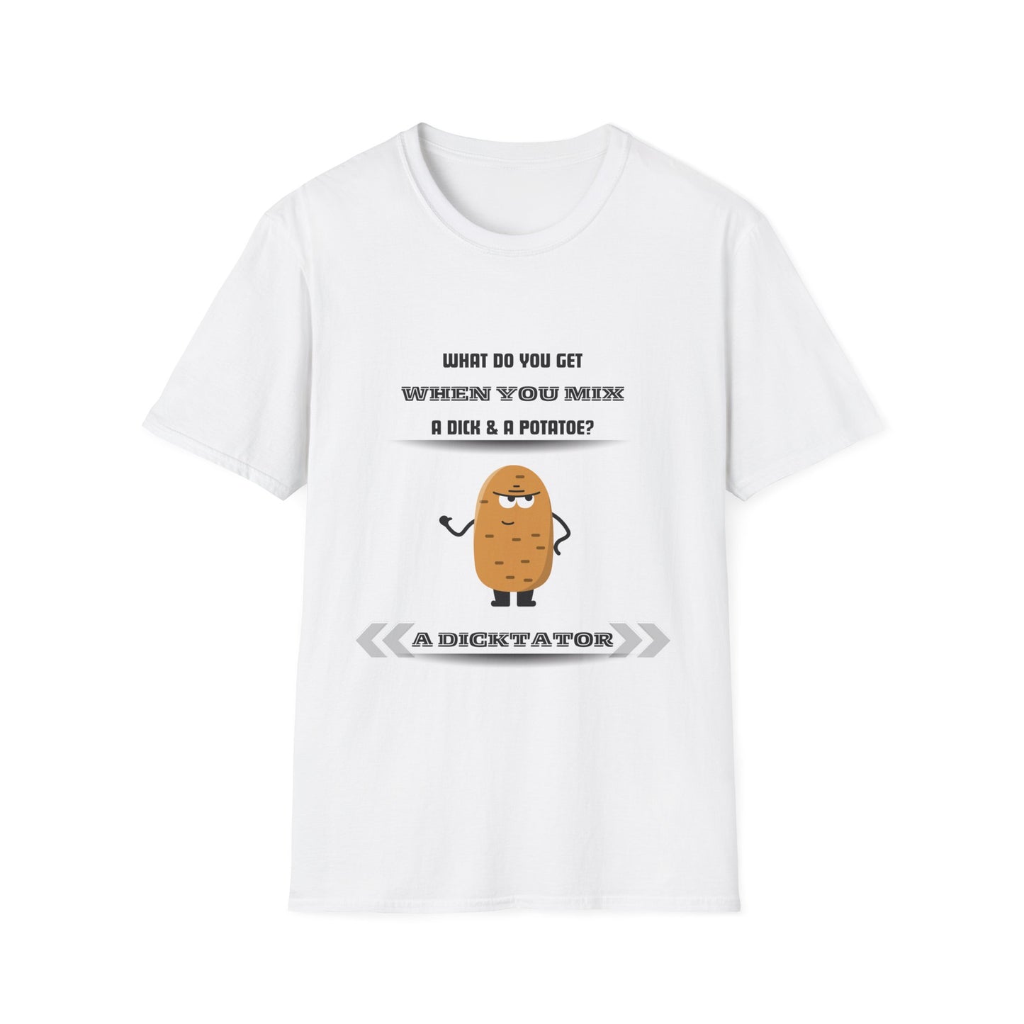 Dic-Tator T-Shirt: Hilarious Punny Design for Potato and Wordplay Lovers