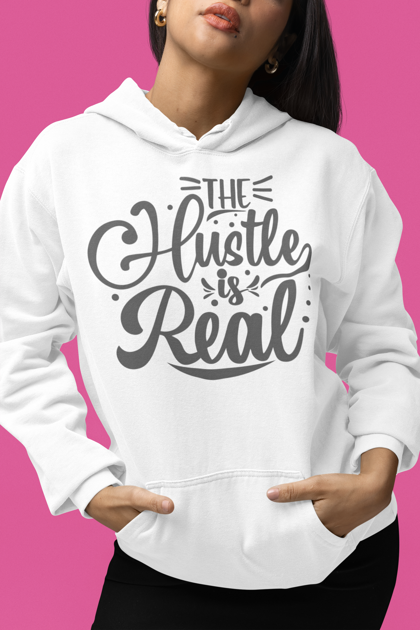 The Hustle Is Real T-Shirt: Motivational and Stylish Tee for Entrepreneurs and Go-Getters