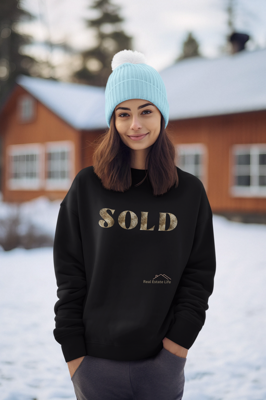 SOLD Sweatshirt: Cozy Real Estate Hoodie for Realtors and Property Enthusiasts